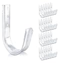 SIHAI 25-Packs 4” Inch J-Hooks, UL Certified Heavy-Duty Cable Support Hooks for Hanging CAT6/6A, Fiber Cable Management and Low Voltage Wiring