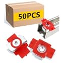 SIHAI 50 Pcs 3/8"-16 Unistrut Channel Nuts, Nylon Twirl Hardware Cone Nuts for 1-5/8" US Strut Channel, Solar Panels and Electrical Cable Track Mounting Fittings