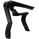 SIIWOO Guitar Capo, 6-String Acoustic & Electric Guitar Capo, Black Silicone Rubber Capo for Acoustic Guitar, Bass Guitar, Electric Guitar, Ukulele, Banjo, Mandolin