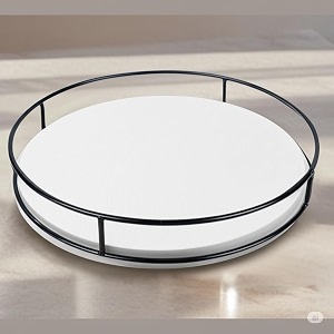 360 rotating lazy susan turntable rack for toiletries skincare perfume amp makeup storage  soap holder turntable dresser organizer bathroom or vanity organizer turntable white