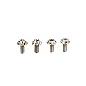 SILCA Titanium Water Bottle cage Screws | Set of 4 | Custom Wide Button Head T25