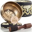 Silent Mind Tibetan Singing Bowl Set – Easy to Play & Beginner Friendly Meditation Bowl with Cushion, Mallet & Case | Stress Relief & Mindfulness | Gift-Ready