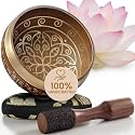 Silent Mind Tibetan Singing Bowl Set – Easy to Play & Beginner Friendly Meditation Bowl with Cushion & Mallet | Stress Relief & Mindfulness | Gift-Ready