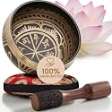 Silent Mind Tibetan Singing Bowl Set – Easy to Play & Beginner Friendly Meditation Bowl with Cushion & Mallet | Stress Relief & Mindfulness | Gift-Ready