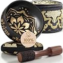 Silent Mind Tibetan Singing Bowl Set – Easy to Play & Beginner Friendly Meditation Bowl with Cushion, Mallet & Case | Stress Relief & Mindfulness | Gift-Ready