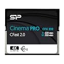 Silicon Power Cinema Pro 256GB CFast 2.0 Memory Card, Up to 530MB/s Read 330MB/s Write, 4K Ultra HD Video Recording for Cinematographer Filmmaker Content Creator