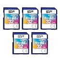 32GB 5-Pack SDHC Class 10 UHS-1 Flash Memory Card by Silicon Power
