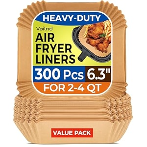 air fryer liners disposable 300pcs airfryer paper liners parchment paper sheets non-stick food grade baking paper for oven amp pan top 85 inches for 5 to 8 qt