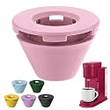 Silicone Anti-Leak Coffee Spout for Keurig K-Mini & Express - Splash-Proof Accessory, No Mess Drip-Free Design, Easy to Clean & Reusable (Pink)