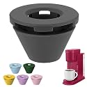 Silicone Anti-Leak Coffee Spout for Keurig K-Mini &amp; Express - Splash-Proof Accessory, No Mess Drip-Free Design, Easy to Clean &amp; Reusable (Black)