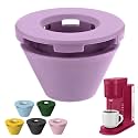 Silicone Anti-Leak Coffee Spout for Keurig K-Mini &amp; Express - Splash-Proof Accessory, No Mess Drip-Free Design, Easy to Clean &amp; Reusable (Purple)