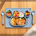 Silicone Baby Meal Plate Set with Spoon