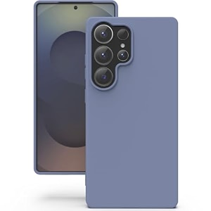 yatwin silicone back case for samsung galaxy s25 ultra soft-touch phone back cover for samsung galaxy s25 ultra - lavender grey
