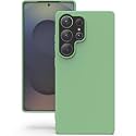YATWIN Silicone Back Case for Samsung Galaxy S25 Ultra, Soft-Touch Phone Back Cover for Samsung Galaxy S25 Ultra - Mint Green