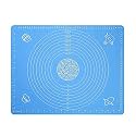 Silicone Baking Mat for Pastry Rolling with Measurements | Non - Stick Fondant Mat | Liner Heat Resistance Table Placemat Pad Pastry Board | Reusable BPA Free (Random Color) (Baking Mat 50 * 40 cm)