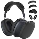 Silicone Case Cover for AirPods Max 2 / AirPods Max Headphones (Black)