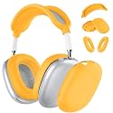 Silicone Case Cover for AirPods Max 2 / AirPods Max Headphones (Yellow)