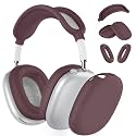 Silicone Case Cover for AirPods Max 2 / AirPods Max Headphones (Burgundy)