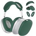 Silicone Case Cover for AirPods Max 2 / AirPods Max Headphones (Dark Green)