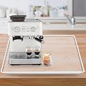 Silicone Coffee Maker Mat with Lip for Countertops, 19.7''x15'' Translucent