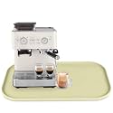 Silicone Coffee Maker Mat with Lip for Countertops, 24'' x 16'', Sage Green