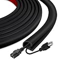 Silicone Cord Covers for Wires on Wall Cord Hider Self-Adhesive