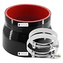 Silicone Coupler ID 3.5 to 4 inch Straight Reducer Hose 4-Ply