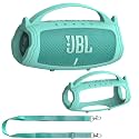 Silicone Cover Case for JBL Charge 5 Portable Bluetooth Speaker, Protective Skin Case for JBL Charge 5 Portable Bluetooth Speaker Accessories(Teal Case)