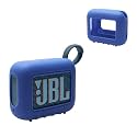 Silicone Cover Case for JBL Go 4 Ultra-Portable Waterproof Speaker Blue