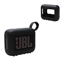 Silicone Cover Case for JBL Go 4 Ultra-Portable Waterproof Speaker Black