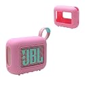 Silicone Cover Case for JBL Go 4 Ultra-Portable Waterproof Speaker Pink