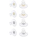 Silicone Earring Backs 18k Gold,Earring Backs for Posts,Hypoallergenice