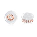 Silicone Earring Backs for Stud Replacement,14K Rose Gold,1 Pairs