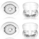Silicone Earring Backs for Studs,18K Clear Earring Backs,Hypoallergenice