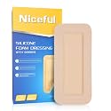 Silicone Foam Dressing 4"x8"(10 Count) | Large Bandages for Wound Care/Bed Sores/Post-Surgery