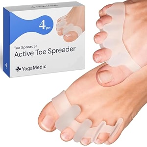 silicone gel toe separators  5 holes elastic toe straightener amp bunion corrector  pain relief for hallux valgus hammer toe amp achilles  orthopedic toe spacers toe  extra separator