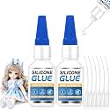 Silicone Glue Clear, 60g Strong Adhesive for Rubber, Liquid Silicone, TPU, TPR &amp; TPE, Fast Curing, Waterproof, Flexible Bonding