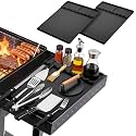 Silicone Grill Mat for Blackstone Griddle Accessories (Black-2Pack)