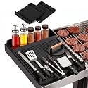Silicone Grill Mat for Blackstone Griddles 2 Pack, Black