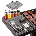 Silicone Grill Mat for Blackstone Griddles 2 Pack, Grey
