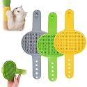 Silicone Grooming Strap Pad for Cats, 2026 New Cat Self Groomer Brush Adjustable Silicone Cat Self Groomer Brush, Multifunctional Combs Massager for Cats Tree Furniture Sofa Chair Legs (3pcs)