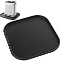 Silicone Humidifier Drip Mat with Raised Edge, Humidity Tray, Black, 10x10"