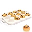 Silicone Muffin Pan for Baking with Metal Reinforced Frame, Cupcake Pan