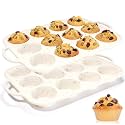 Silicone Muffin Pans for Baking with Metal Framed, BPA Free, Standard