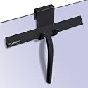 Silicone Rubber Blade &amp; Hook Shower Window Squeegee 11" in Width Silicone Car Squeegee Bathroom Squeegee for Shower Squeegee for Shower Doors Car Window-Black