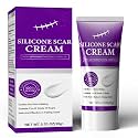 Silicone Scar Cream Scar Gel - Advanced Scar Removal Cream for Surgical Scars, Stretch Marks, Acne, C-Section, Keloids, Old &amp; New Scars Scar Treatment from Body &amp; Face, 20g (0.7oz)