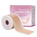 Silicone Scar Tape Scar Sheet - Upgrade Professional Medical Scar Removal Treatment, Non irritating, Painless for C-Section, Surgical Scars, Burn, Keloid, Acne (4cm x 150cm Roll)