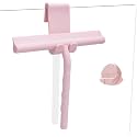 Silicone Shower Squeegee for Glass Doors Window Squeegee for Walls, Sink, Mirror, Bathroom, Car Window Cleaning - Pink
