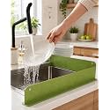 Silicone Sink Splash Guard 48cm – Flexible Sink Water Stopper Strip for Kitchen Slab & Bathroom Basin, Easy to Clean Cut-to-Fit Edge Protector (Buy 2 get 1 Free)