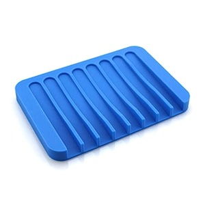 silicone soap holder soap dish stand saver tray case for shower silicone dishes for bathroom kitchen counter sink 1pc